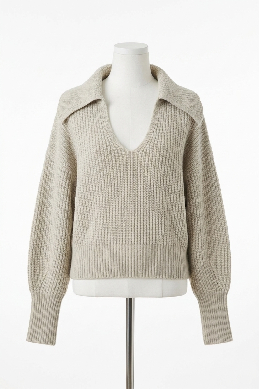 NEW NATION LTD ashton pullover in moonbeam heather